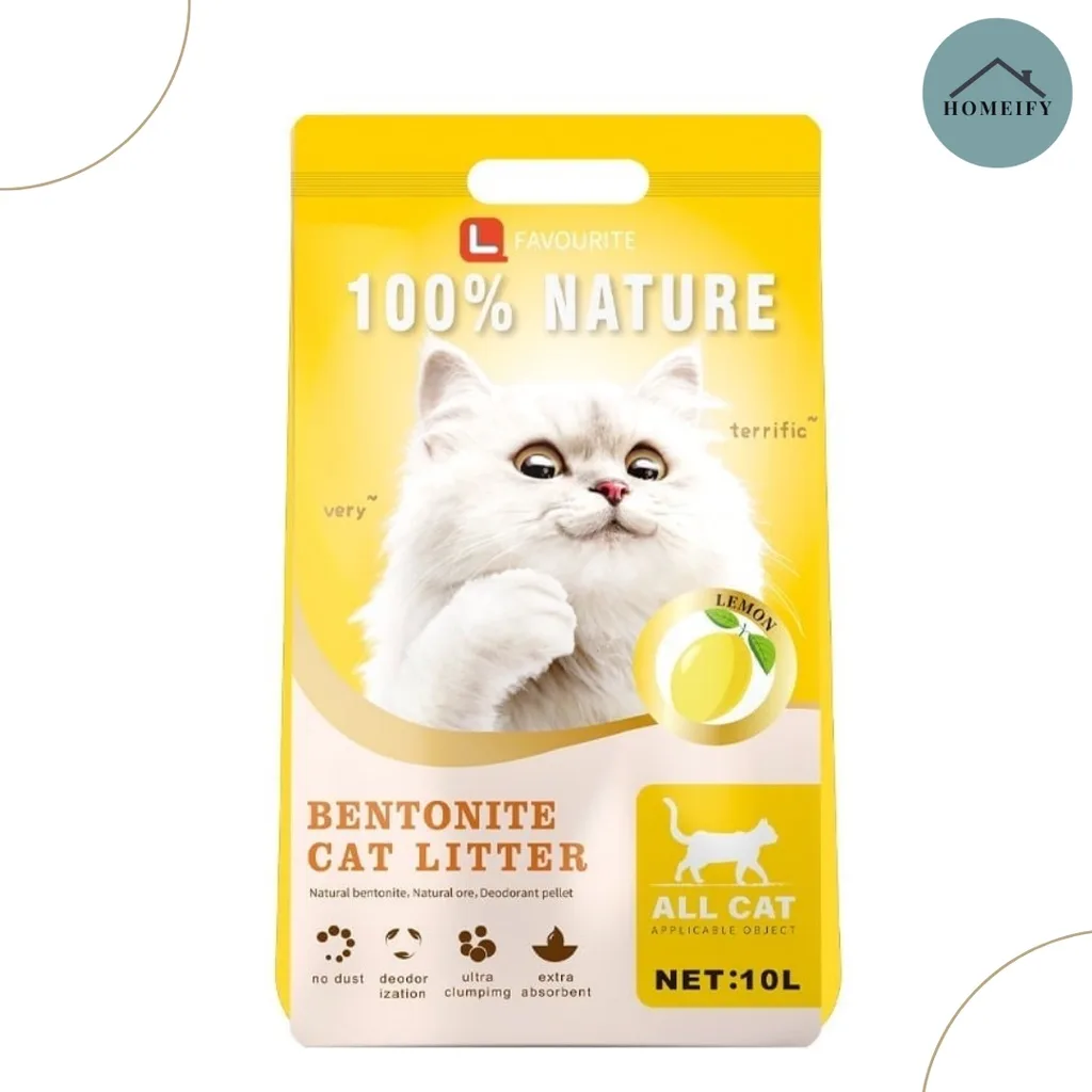 CAT-LITTER L Favourite Bentonite Cat Litter Lemon - Image 1